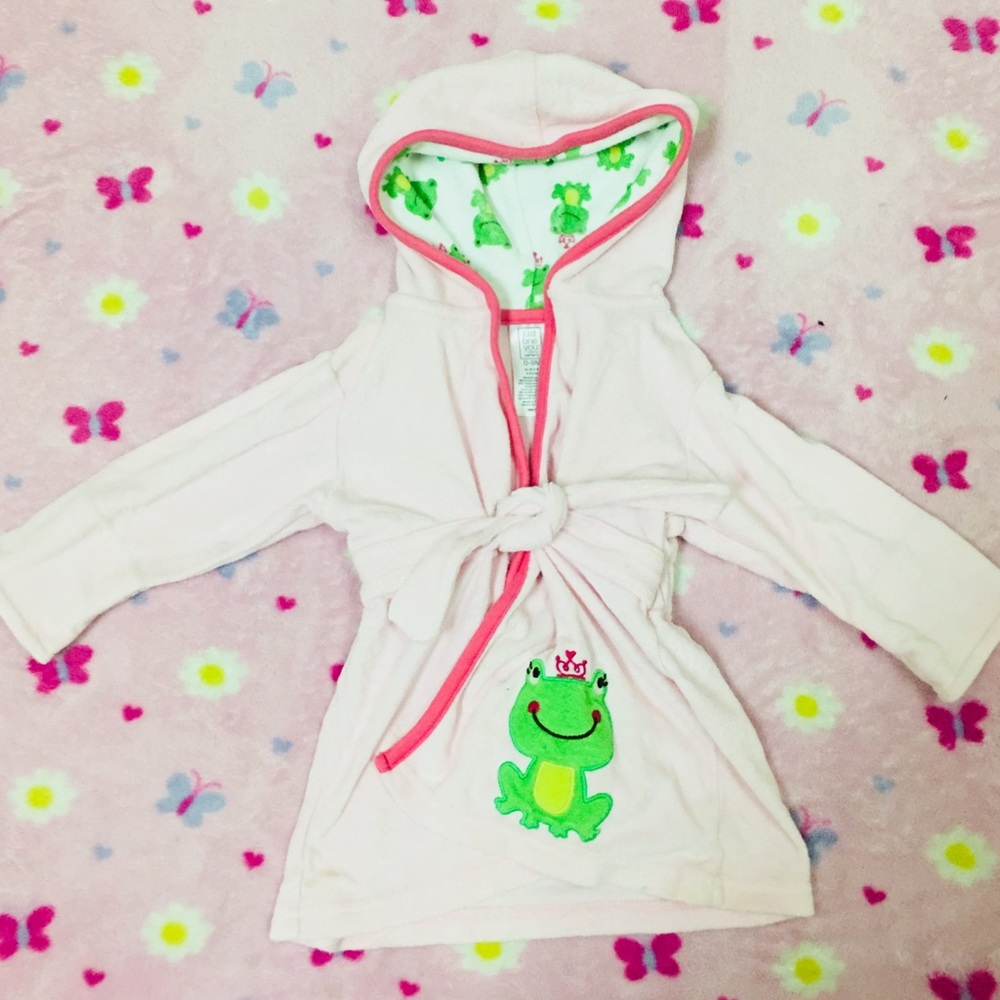PINK BABY BATH  ROBE